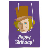 Willy Wonka Stenciled Face Graphic Medium Cadeauzakje (Achterkant)