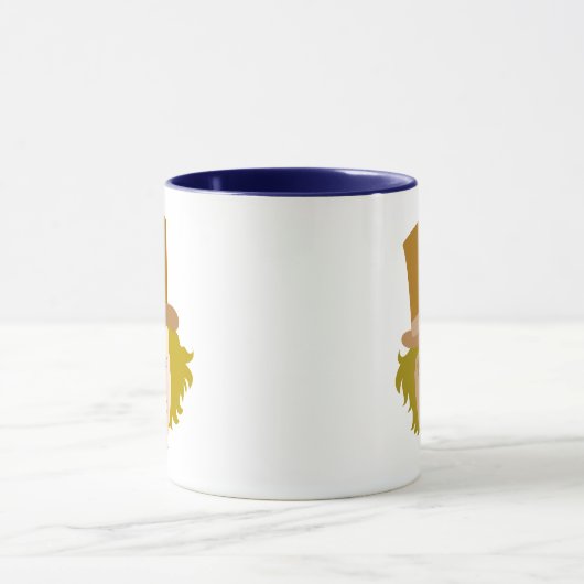 Willy Wonka Stenciled Face Graphic Mok (Midden)