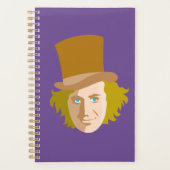 Willy Wonka Stenciled Face Graphic Planner (Voorkant)