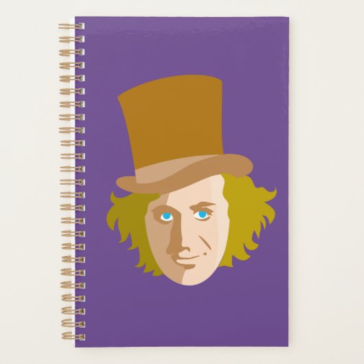 Willy Wonka Stenciled Face Graphic Planner (Voorkant)