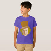 Willy Wonka Stenciled Face Graphic T-shirt (Voorkant volledig)