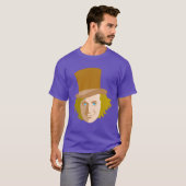 Willy Wonka Stenciled Face Graphic T-shirt (Voorkant volledig)