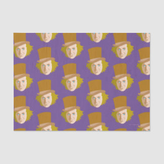 Willy Wonka Stenciled Face Graphic Tissuepapier