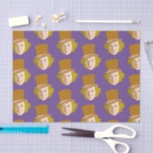 Willy Wonka Stenciled Face Graphic Tissuepapier (Craft)
