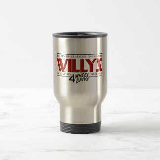 Willys 4WD Red Travel Mug Reisbeker
