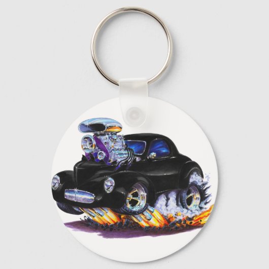Willys Black Car 1941 Sleutelhanger (Voorkant)