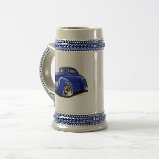 Willys Blue Car 1941 Bierpul (Voorkant links)