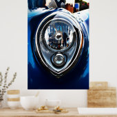 Willys coupe voorlicht poster (Keuken)