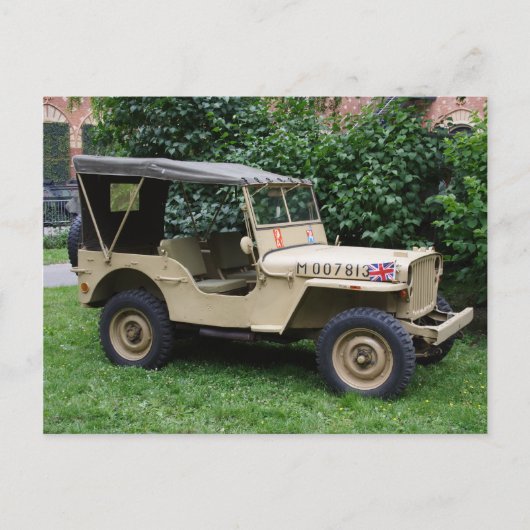 Willys Jeep Briefkaart (Voorkant)