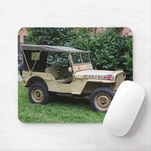 Willys MB Jeep Muismat (Met muis)