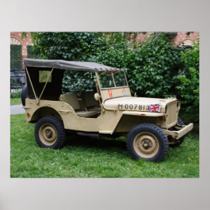 Willys MB Jeep Poster