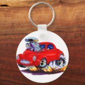 Willys Red Car 1941 Sleutelhanger (Voorkant)