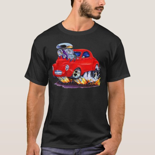Willys Red Car 1941 T-shirt (Voorkant)
