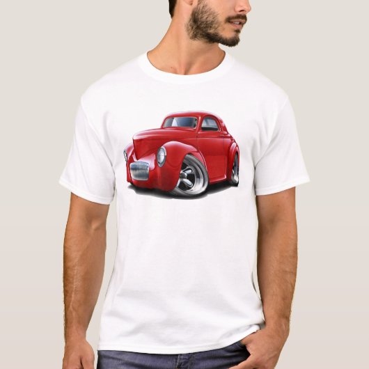 Willys Red Car 1941 T-shirt (Voorkant)