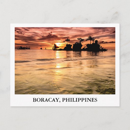 Willy's Rock in Boracay, Filippijnen Briefkaart (Voorkant)