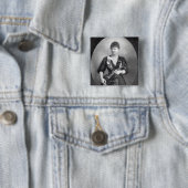 Wilma Norma Neruda, Lady Halle Vierkante Button 5,1 Cm (In situ)