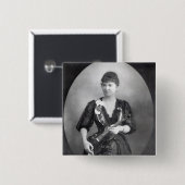 Wilma Norma Neruda, Lady Halle Vierkante Button 5,1 Cm (Voorkant /achterkant)
