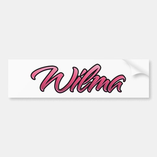 Wilma vervaagde roze Aufkleber Sticker (Voorkant)