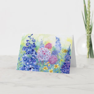 Wilma's Garden Blank Notecard Bedankkaart