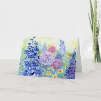 Wilma's Garden Blank Notecard Bedankkaart