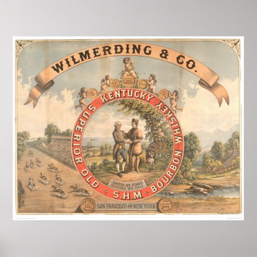 Wilmerding & Co. Kentucky Whiskey (1855A) Poster (Voorkant)