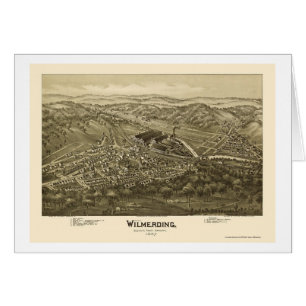 Wilmerding, PA Panorama Map - 1897