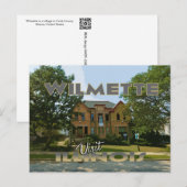 Wilmette, bezoek Illinois Briefkaart (Voorkant / Achterkant)