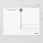 Wilmette, bezoek Illinois Briefkaart (Achterkant)