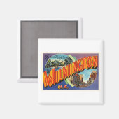 Wilmington #2 North Carolina NC  Briefkaart- Magneet (Voorkant / Achterkant)
