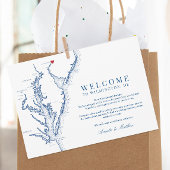 Wilmington Delaware bruiloft welkom en route Bedankkaart