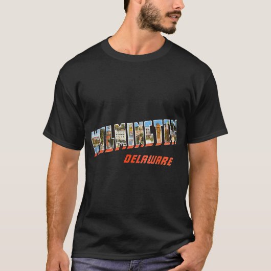 Wilmington Delaware DE Retro Vintage T-shirt (Voorkant)