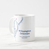 Wilmington Delaware Gift Koffiemok (Voorkant links)