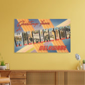 Wilmington, Delaware - Grote Letter-scènes 2 Canvas Afdruk (Insitu (Woonkamer))