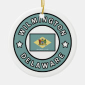 Wilmington Delaware Keramisch Ornament (Voorkant)