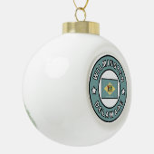 Wilmington Delaware Keramische Bal Ornament (Links)