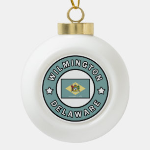 Wilmington Delaware Keramische Bal Ornament