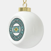 Wilmington Delaware Keramische Bal Ornament (Rechts)