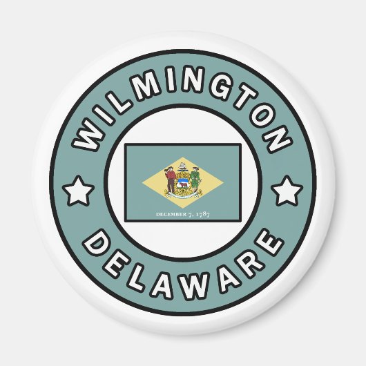 Wilmington Delaware Magneet (Voorkant)