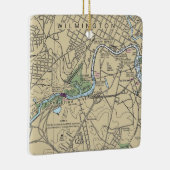 Wilmington Delaware Map Keramisch Ornament (Rechts)