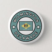 Wilmington Delaware Ronde Button 5,7 Cm (Voorkant)