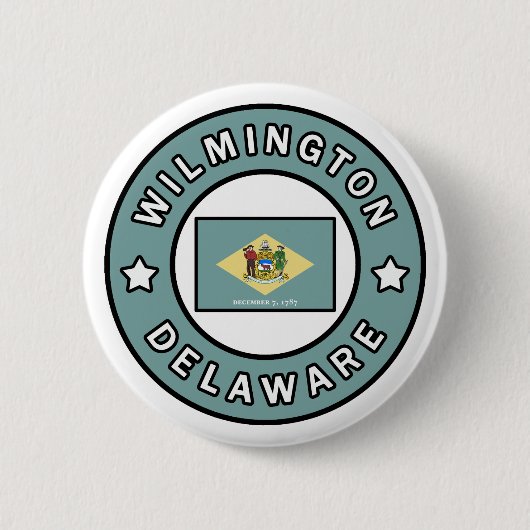 Wilmington Delaware Ronde Button 5,7 Cm (Voorkant)