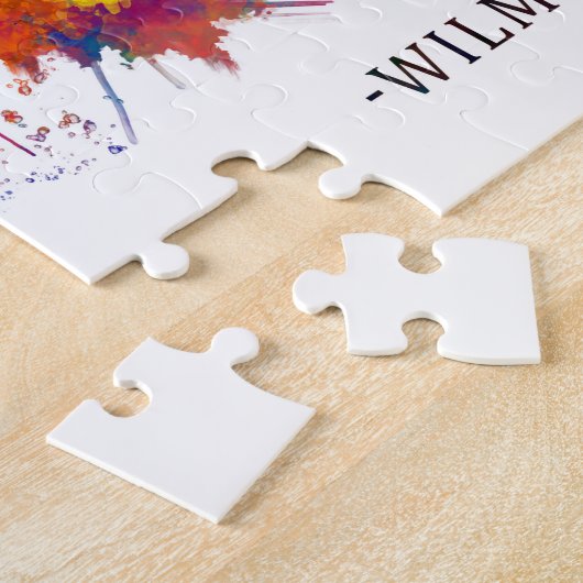 Wilmington Delaware Skyline Legpuzzel (Zijkant)