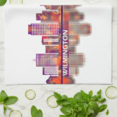 Wilmington Delaware Skyline Theedoek (Gevouwen)