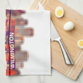 Wilmington Delaware Skyline Theedoek (Quarter Fold)