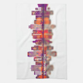 Wilmington Delaware Skyline Theedoek (Verticaal)