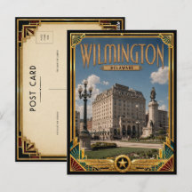 Wilmington Delaware Vintage Art Deco Gouden Tijdpe