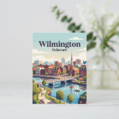 Wilmington, Delaware, VS Briefkaart (Staand voorkant)