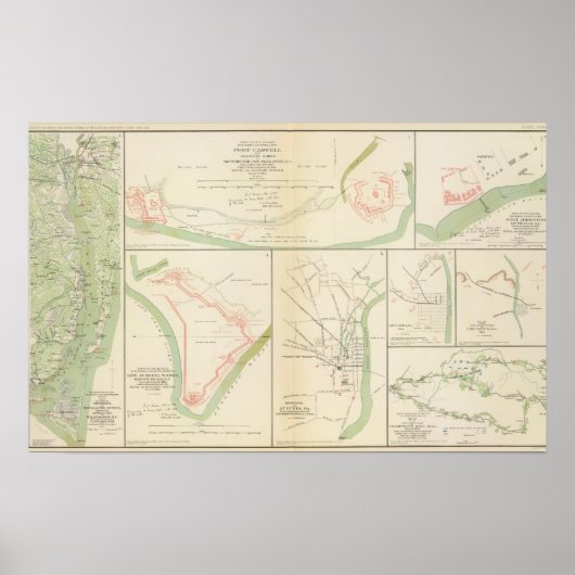 Wilmington, Ft Caswell, Smith's Island, Augusta Poster (Voorkant)