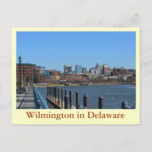Wilmington in Delaware Briefkaart (Voorkant)