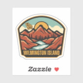 Wilmington Island, Georgia Sticker (Vel)